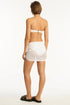 Sea Level Surf Mesh Drawstring Mini Skirt